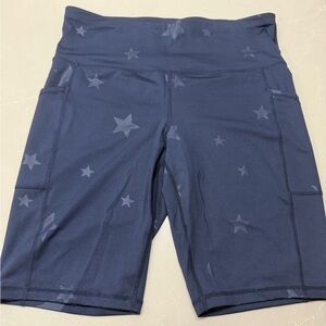 Ideology Women's Blue Star Bike Shorts